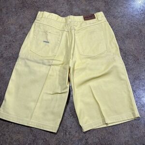 Vintage Y2K FUBU Baggy Hip Hop Skater Grunge Jeans Shorts Mens Size 36 Pastel